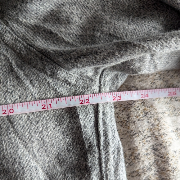 Men's Madewell Perfect Fit Button Up Flannel Shirt Gray Long Sleeve Cotton - M - Picture 9 of 13